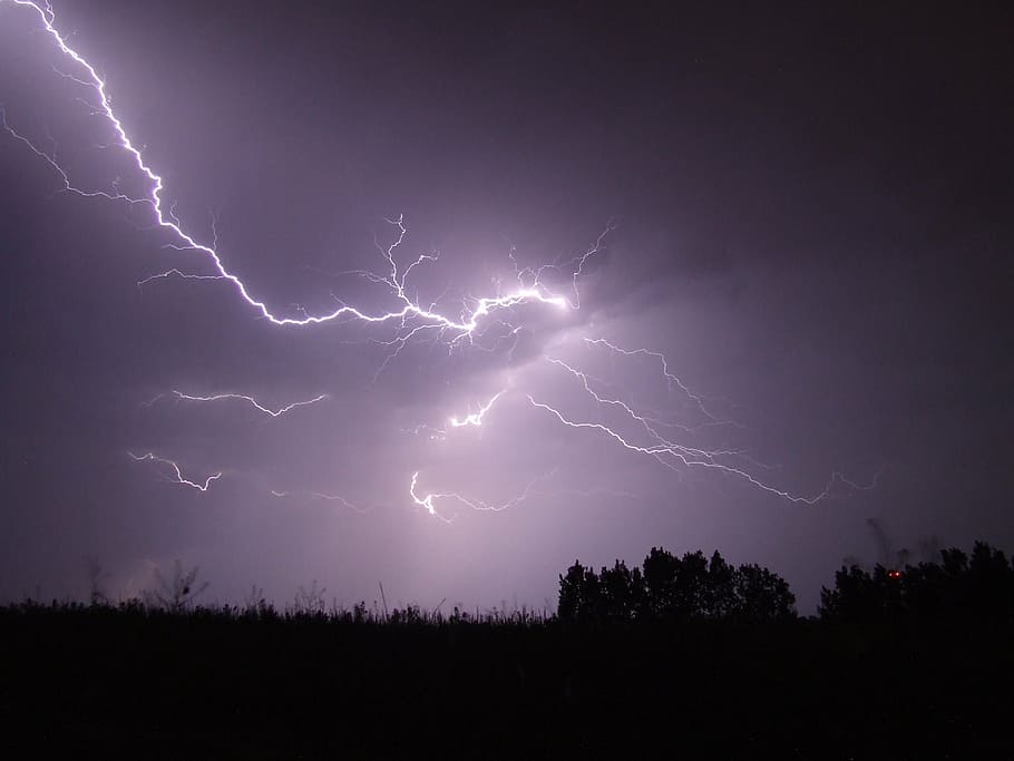 lightning strike photography, lightning, storm, night, firebird, hortobágy, thunderstorm, dark, sky, nature