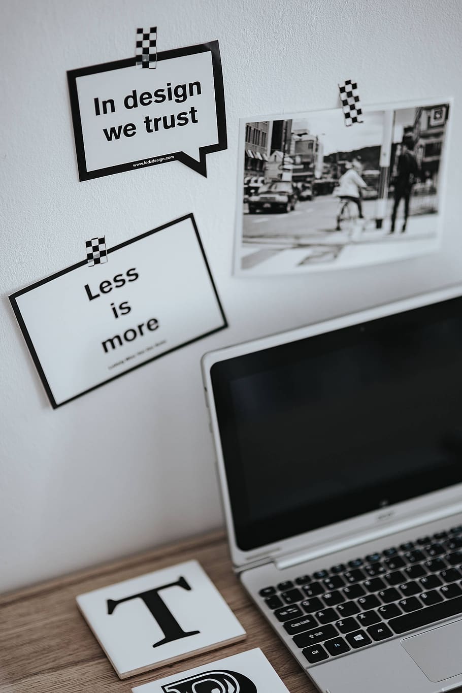 ruang kerja, tempat kerja, komputer, kutipan, motivasi, foto, motto, Inspiratif, kartu, hitam-putih