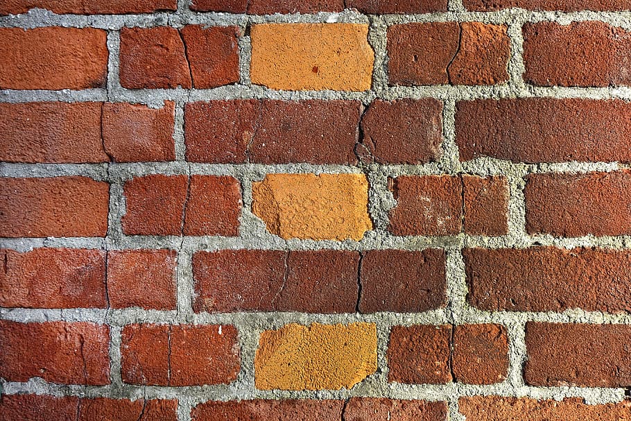 brick wall, wall, red brick wall, masonry, seam, mortar, sunny wall, pattern, brick backdrop, brick background