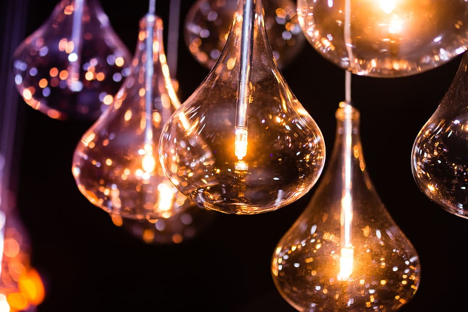 brown light bulbs, light, light bulb, electric bulb, bulb, electricity, energy, idea, glass, lightbulb