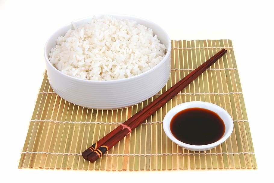 japonés, comida, cena, palillos, arroz - Alimentos básicos, cultura del este asiático, asia, japón, bambú - Material, sushi