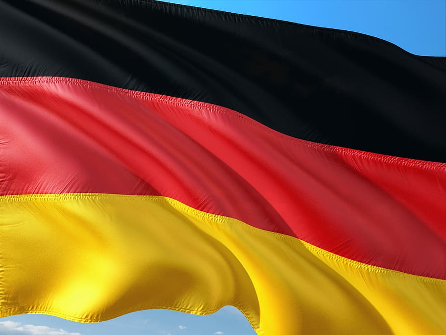 bandera de alemania, internacional, bandera, ue, europa, bandera de la unión europea, alemania, multicolores, rojo, fondos