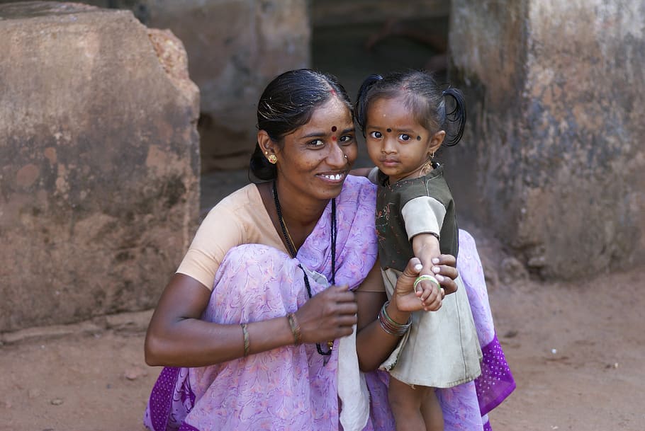 indian, mother, child, woman, mom, india, young, daughter, happy, family