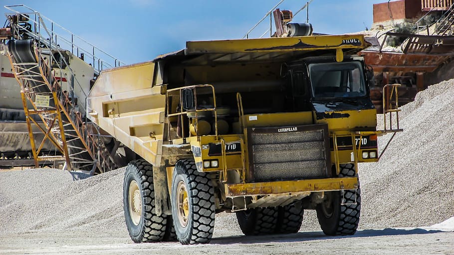 Quarry, Truck, Heavy, Machines, Machinery, quarry truck, heavy machines, vehicle, industry, transportation