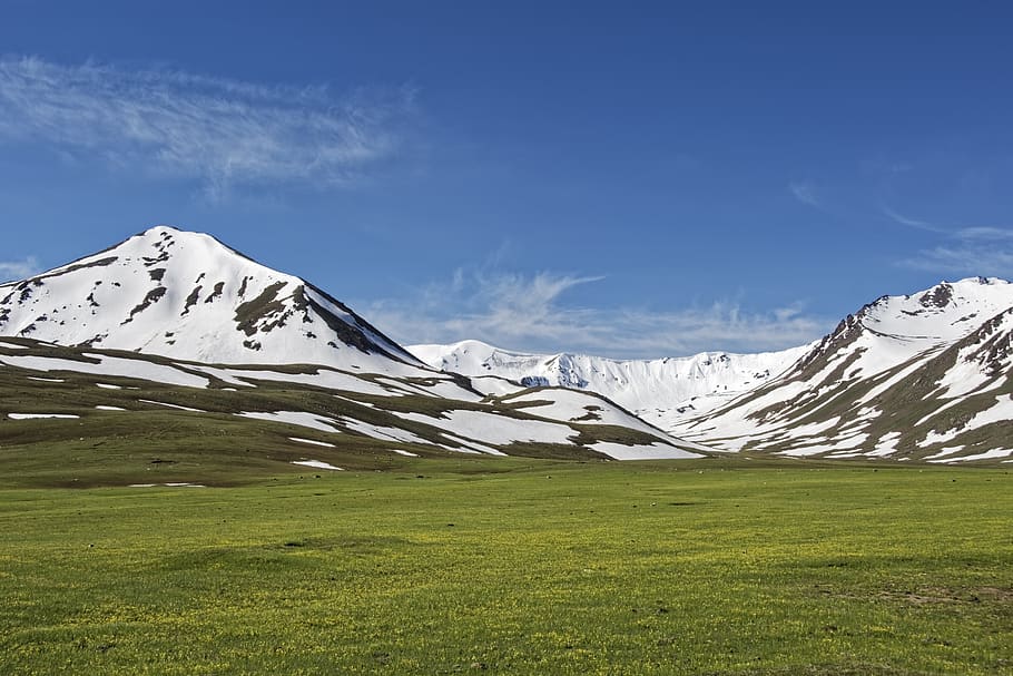 kirguistán, alabel pass, pass, mountain pass, montañas, cordillera suusamyrtoo, talas alatau, cordillera, paisaje, naturaleza