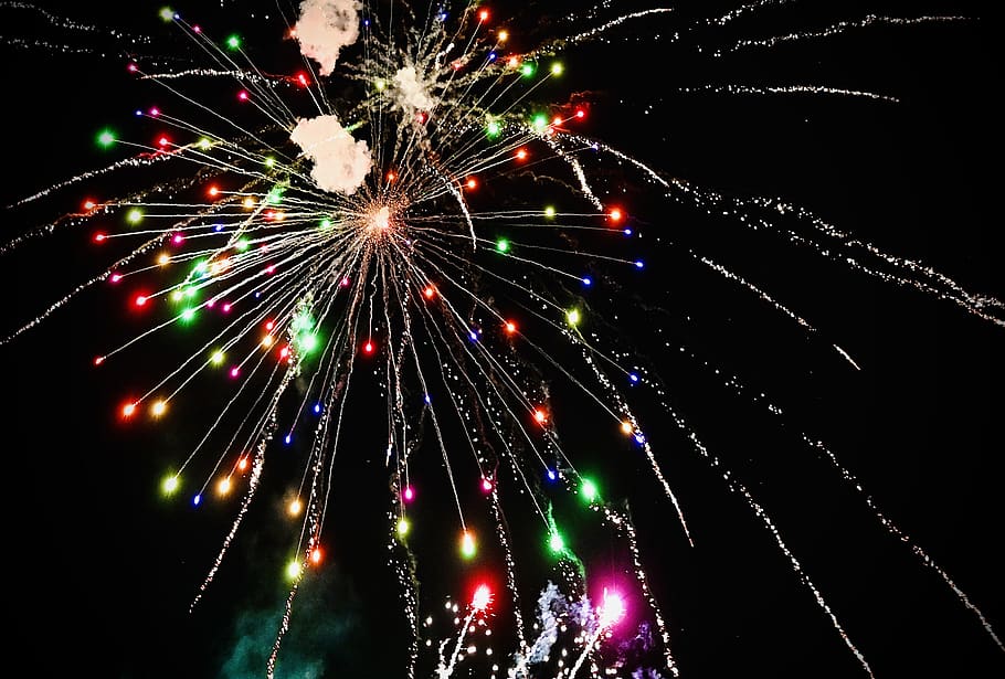 fireworks, colorful, celebration, joy, celebrate, new year's eve, new year's day, pyrotechnics, turn of the year, festival