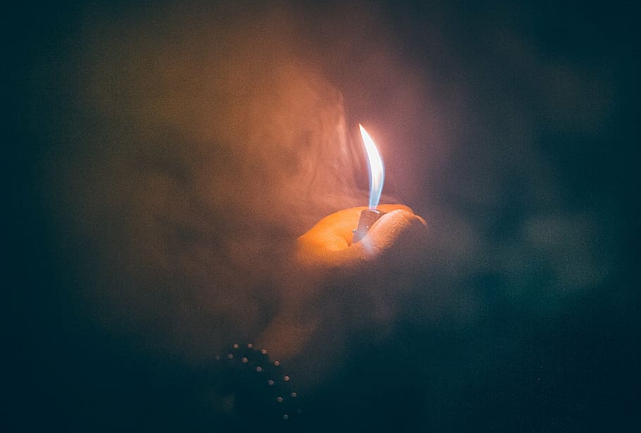 photography, person lighting, lighter, blur, bright, dark, energy, evening, flame, flare