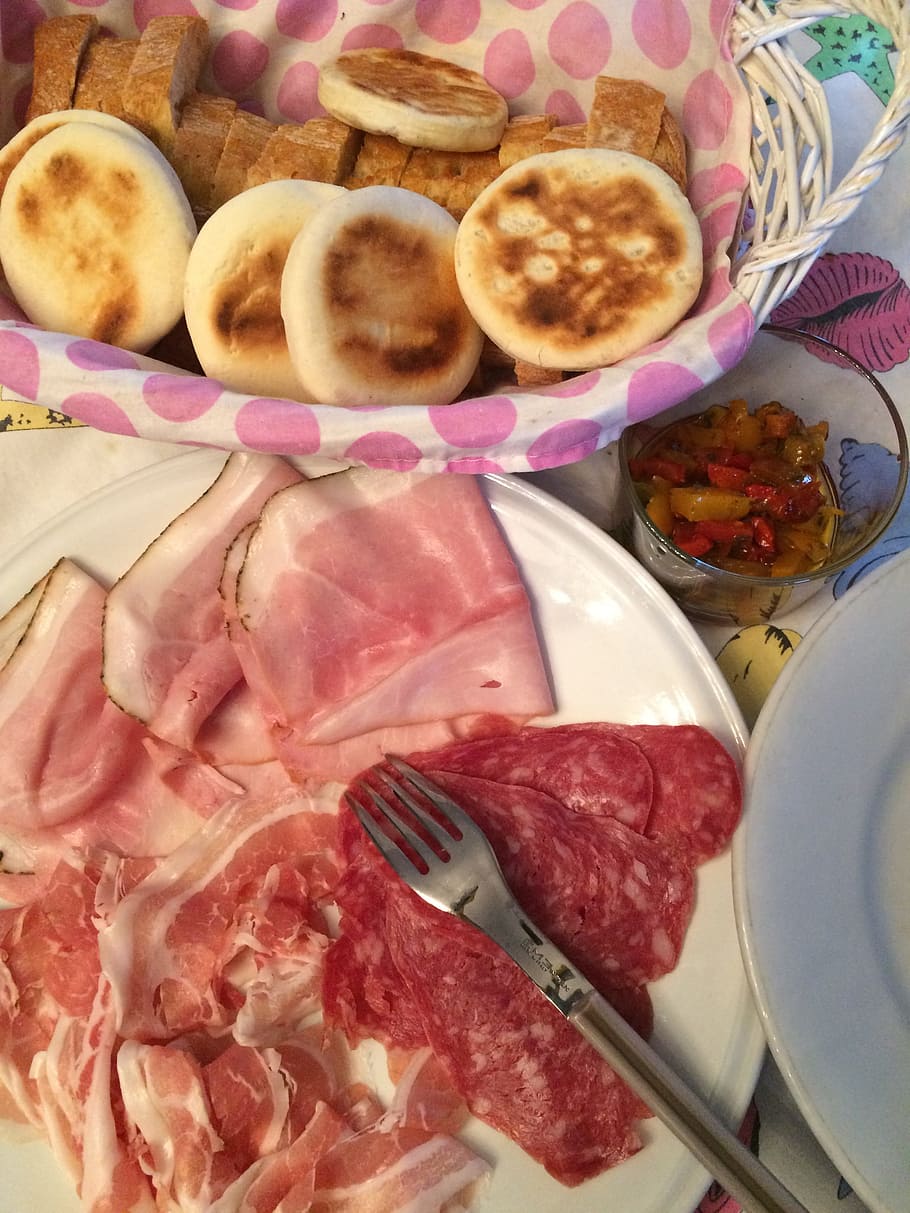 Cold Cuts, Food, Specialty, tigelle, delight, eat, cookery, table, restaurant, italy