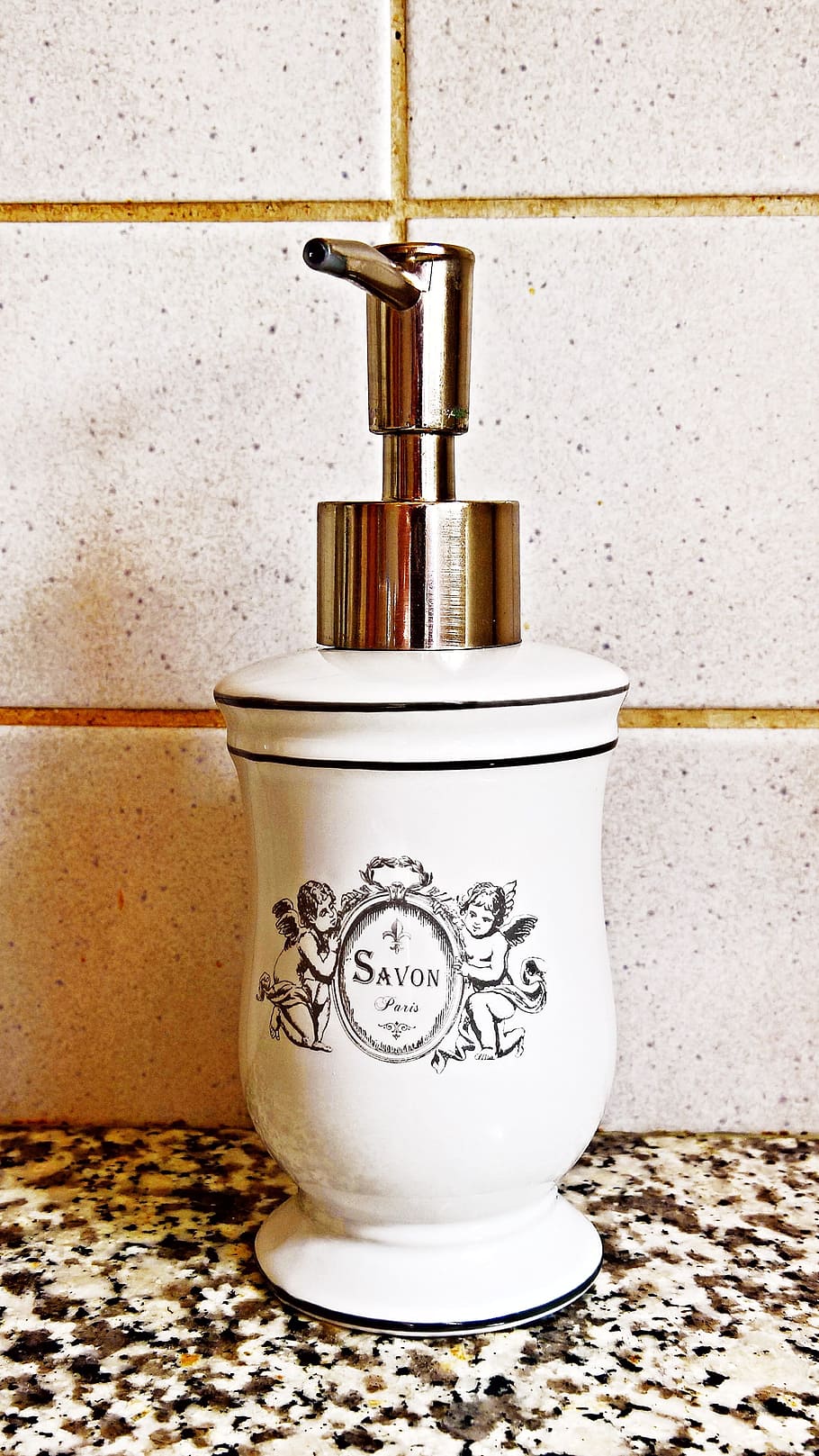 Soap Dispenser, French, Nostalgic, soap, liquid soap, cleaning, cleanliness, wash, hygiene, domestic Bathroom