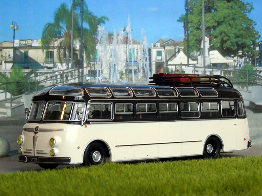 model car, bus, coach, oldtimer, diorama, isobloc 648 dp, france, mode of transportation, car, transportation