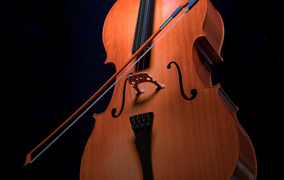 brown cello, cello, strings, stringed instrument, arch, wood, instrument, classical music, musical instrument, brown