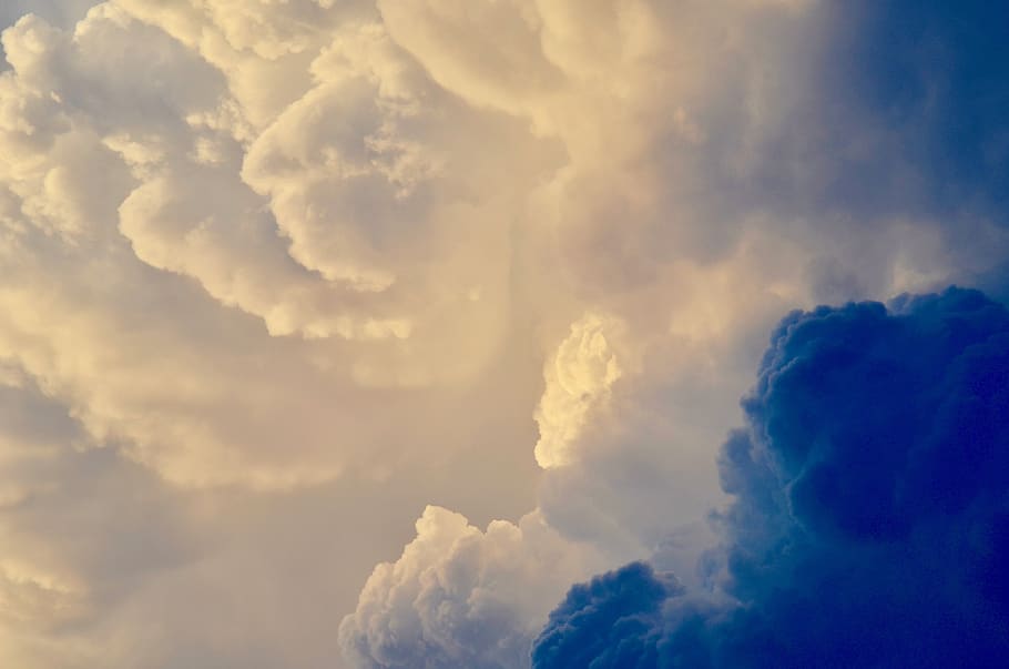 nuvens, tempestade, clima, verão, sol, formação de nuvens, cumulonimbus, nuvem - céu, céu, beleza natural