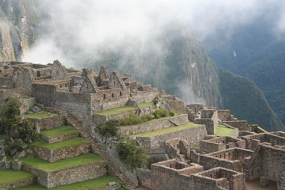 Peru, Inca, Jejak, Machu Picchu, kehancuran tua, kuno, sejarah, peradaban kuno, masa lalu, arsitektur