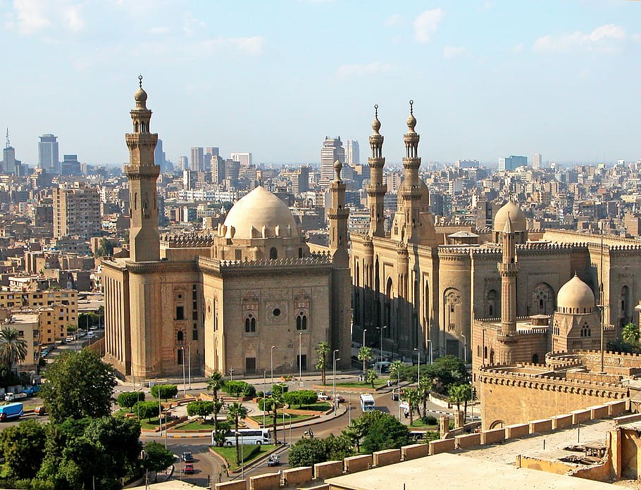krem, masjid, siang hari, cairo, mesir, islam, arsitektur, bangunan, agama, tempat