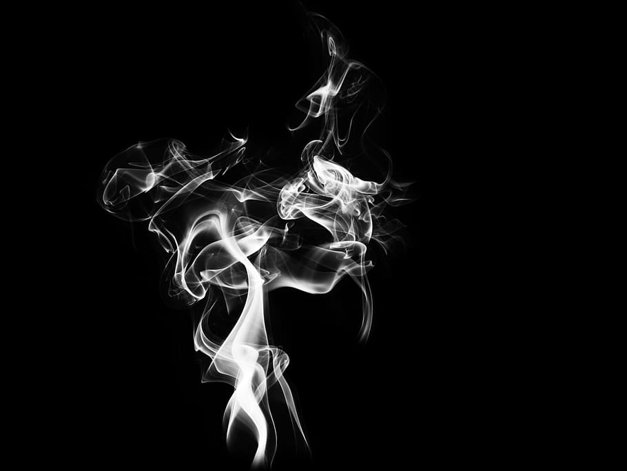 merokok, Latar Belakang, abstrak, pusaran arus, hitam, putih, seni digital, pola, kreatif, kabut