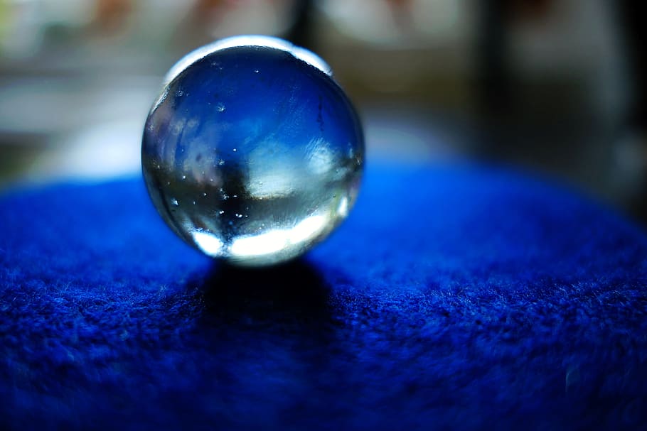 blue, clear, baoding ball, textile, Glass, Ball, Prophecy, Transparent, glass ball, globe image