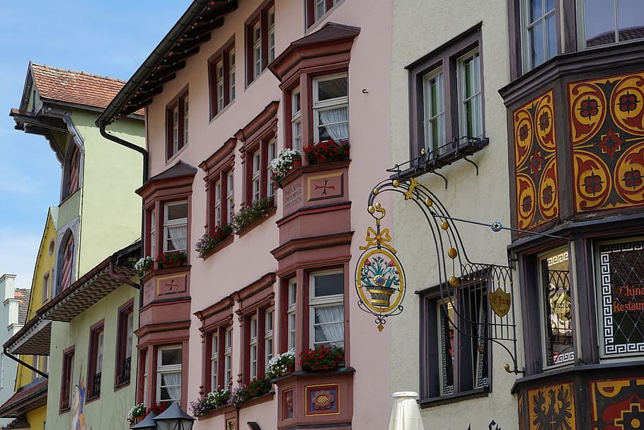 rottweil, germany, facade, home, historically, window, architecture, europe, town, history