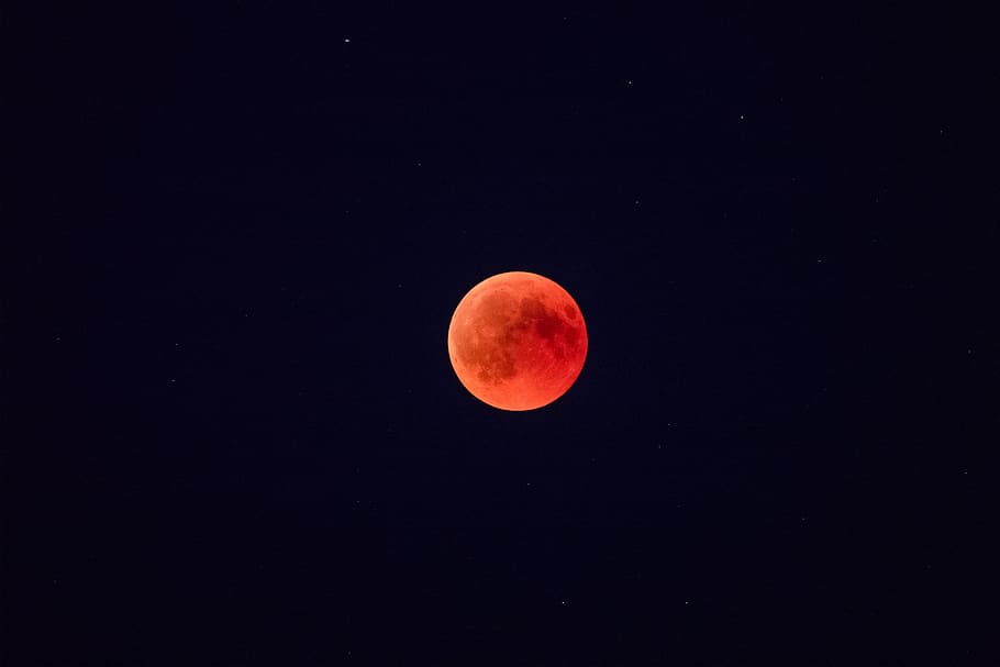 moon, lunar eclipse, blood moon, night, star, sky, space, astronomy, full moon, beauty in nature