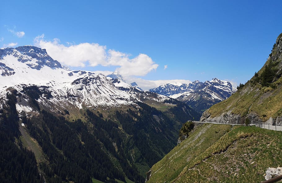 Col, Klausen, Klausen Pass, Suiza, Alpes, montaña nevada, montaña, belleza en la naturaleza, paisajes: naturaleza, cordillera