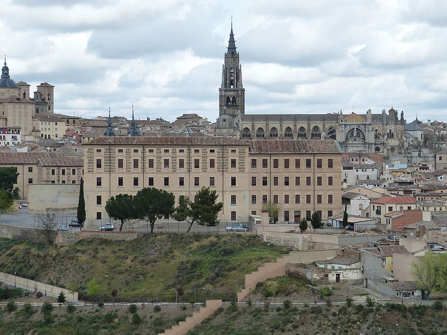 Toledo, Spain, Castile, Church, toledo, spain, cathedral, old town, historically, middle ages, historical city centre