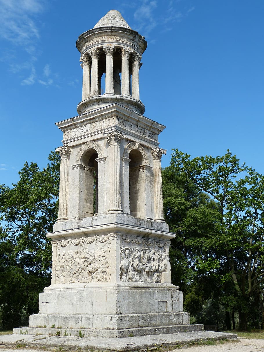 france, st remy, provence, rhône, building, roman, antique, monument, tower, historically