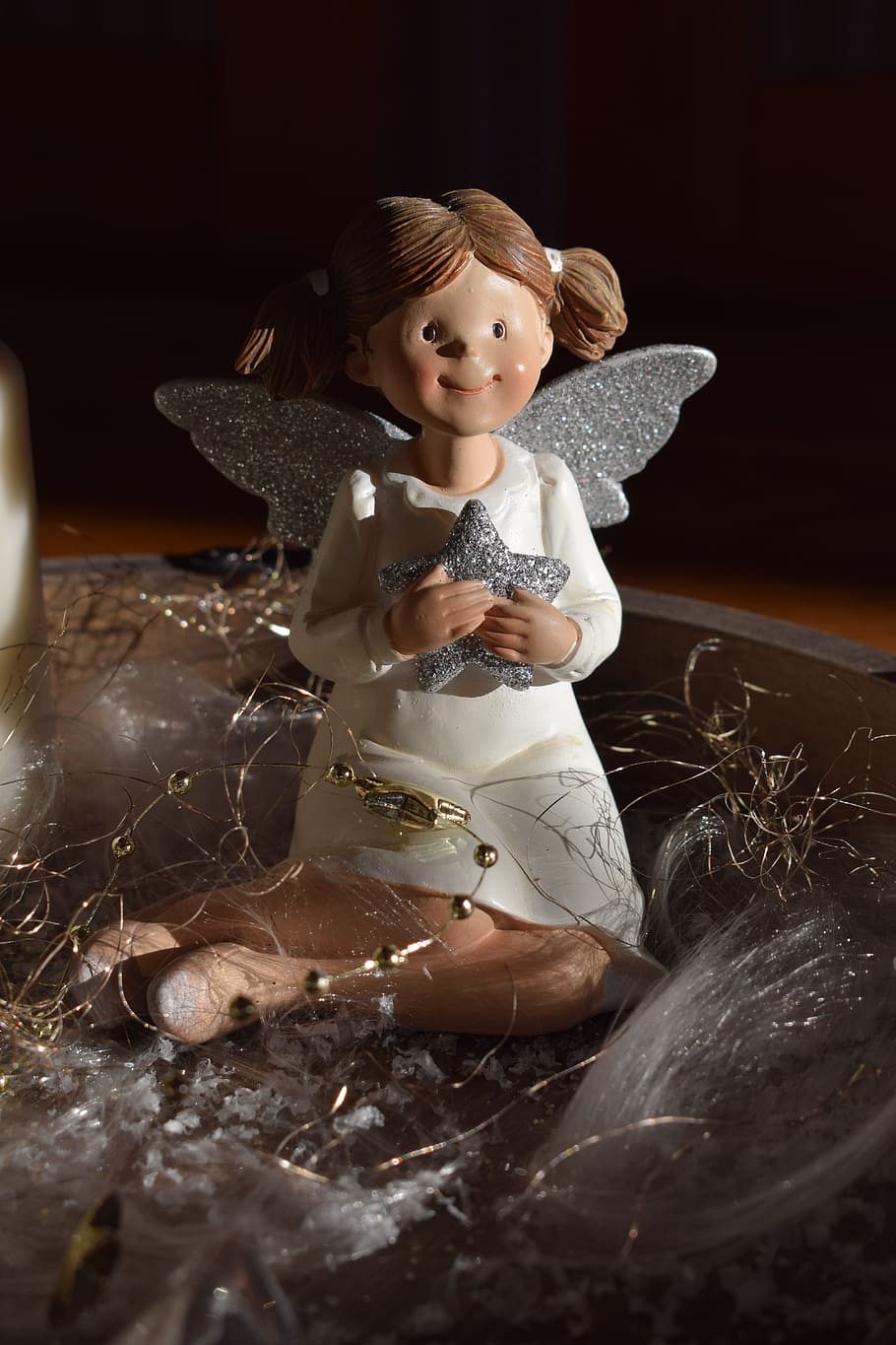Angel, Christmas, Figure, christmas angel, advent, faith, one person, childhood, one girl only, indoors