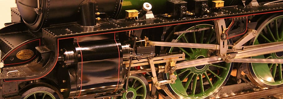 train, steam, engine, crankshaft, piston, transmission, rods, linkage, mechanics, pinion