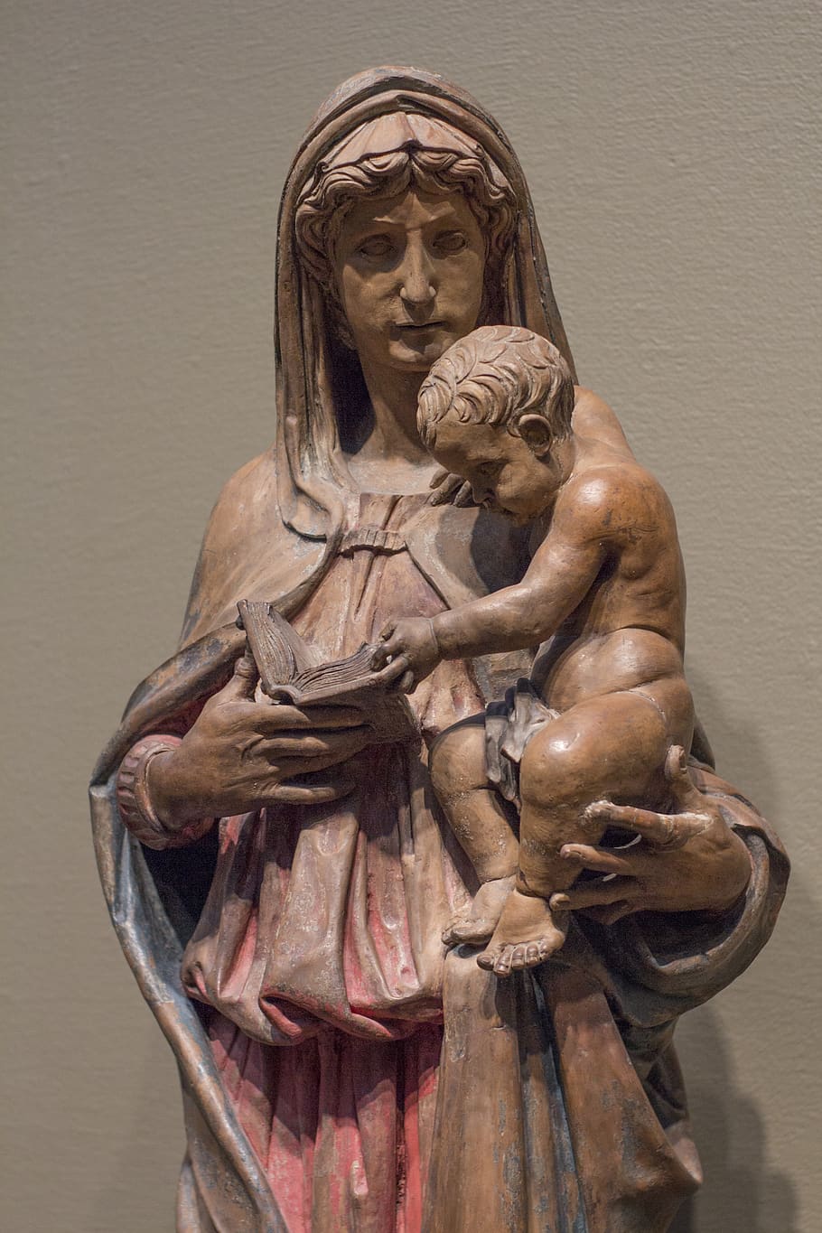 mary, virgin, madonna, sculpture, jesus, baby, christ, christianity, bible, art and craft