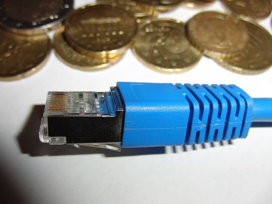 Power Cord, Cable, Connection, Plug, Plug, connection plug, plug, computer, wlan, blue, internet