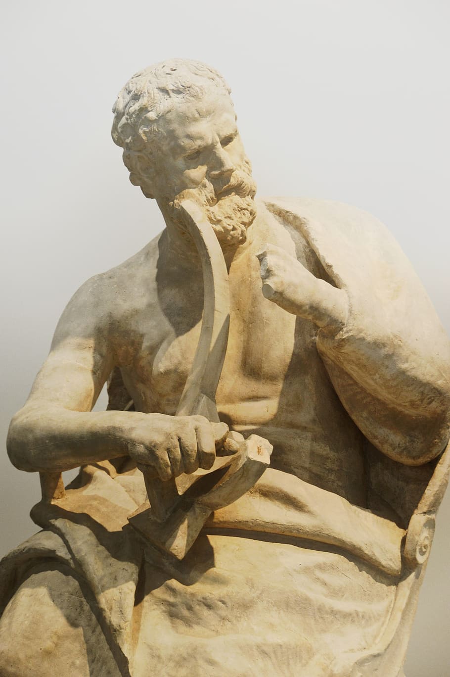 homer, odyssey, ancient greece, aède, poet, western literature, the iliad, the odyssey, statue, sculpture