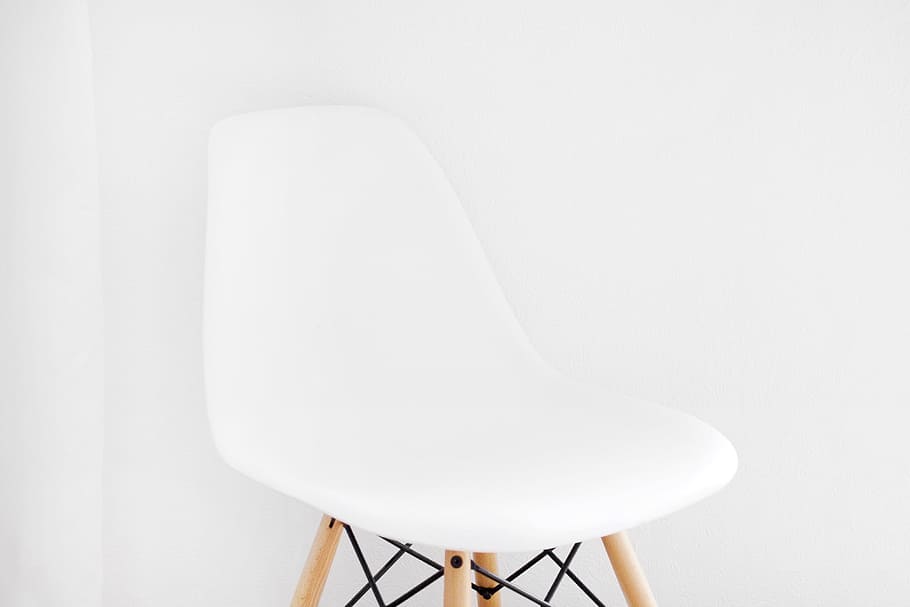 white, brown, wooden, chair, still, items, things, modern, design, interior