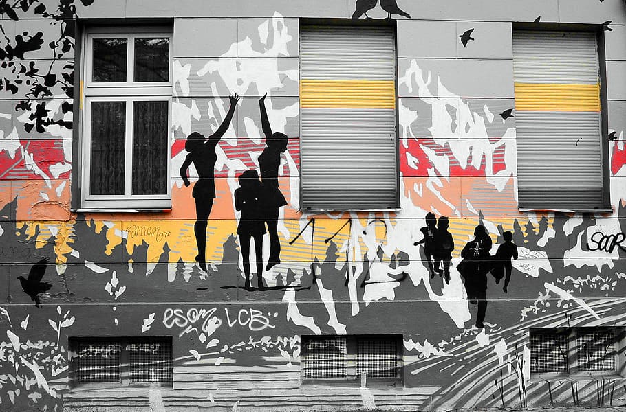 Street Art, Art, Graffiti, Wall Painting, graffiti, house facade, urban art, alternative, sprayer, berlin, kreuzberg