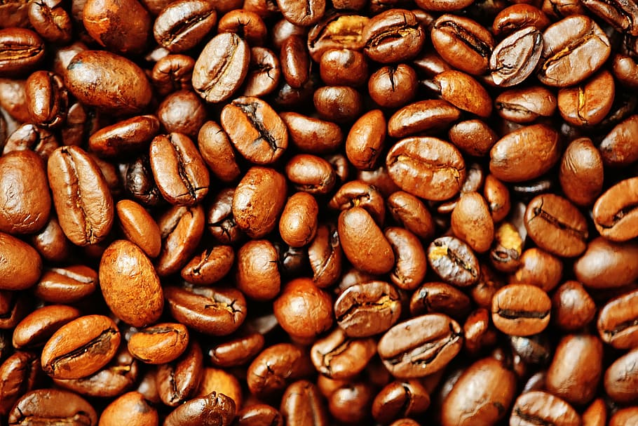 brown, coffee bean lot, coffee, coffee beans, cafe, roasted, caffeine, aroma, beans, coffee roasting