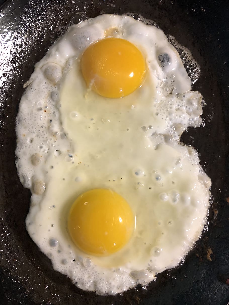 eggs, breakfast, fried, egg, food, protein, healthy, delicious, yolk, fried egg