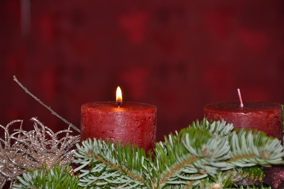 advent, advent wreath, candles, candlelight, shining, first advent, christmas jewelry, flame, burn, candle flame