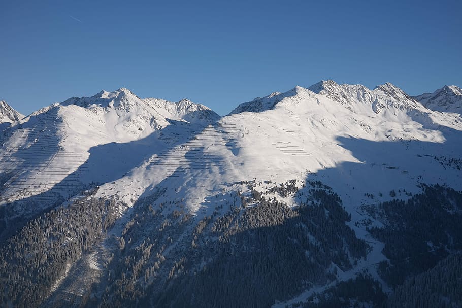 Ski Area, Arlberg, Winter, Snow, landscape, wintry, cold, white, mountain, scenics