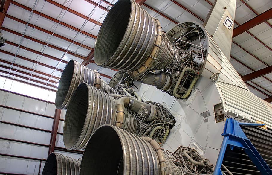 rocket, houston, thrusters, texas, nasa, usa, architecture, built structure, indoors, metal