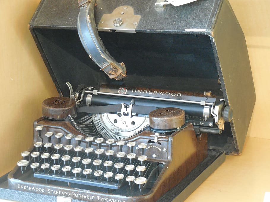 máquina de escrever, vintage, máquina de escrever vintage, velho, retrô, tipo, antiguidade, nostalgia, tipo vintage, escrita