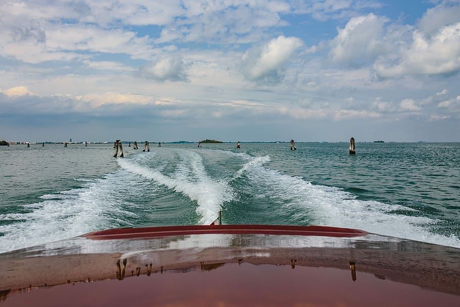 boat, way, islands, on my way, to the Islands, Murano, water, travel, trip, water surface