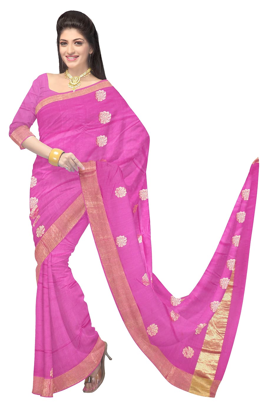 Saree, Fashion, Silk, Dress, Woman, model, clothing, indian, cotton, sari