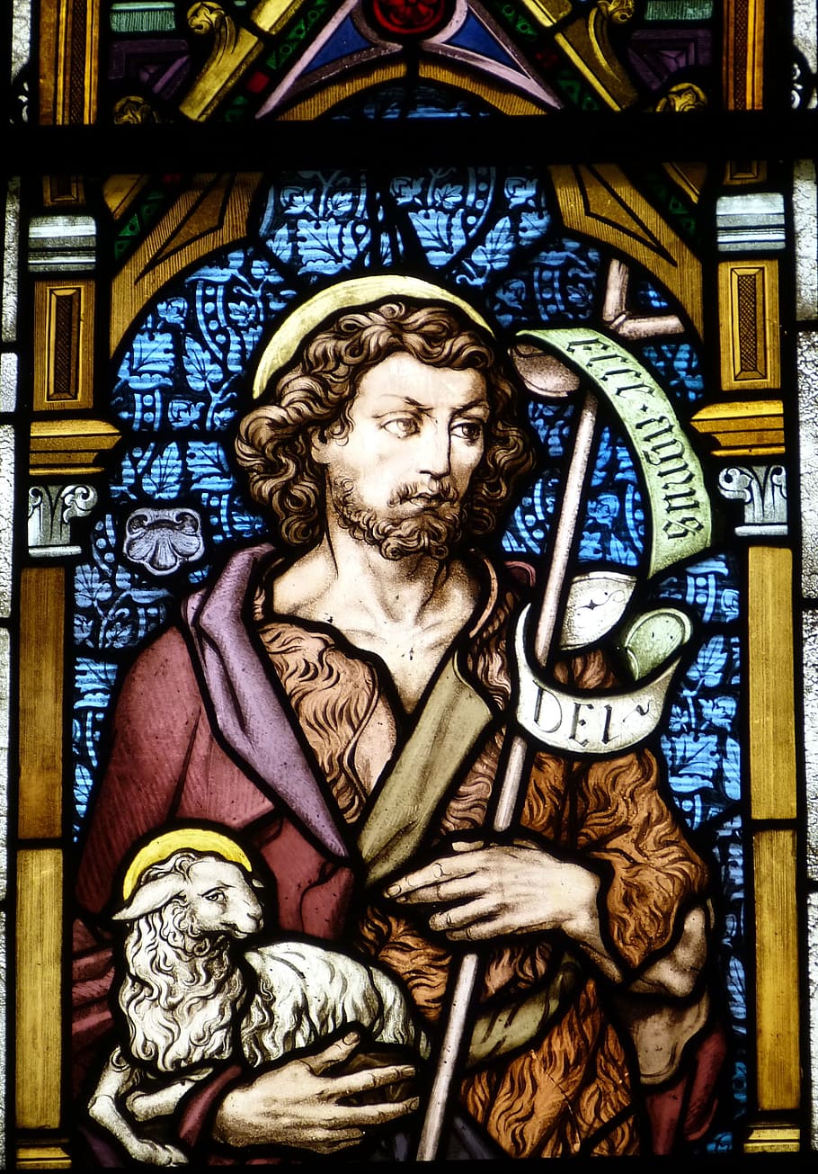 church, window, church window, stained glass, stained glass window, historically, gothic, christ, jesus, lamb