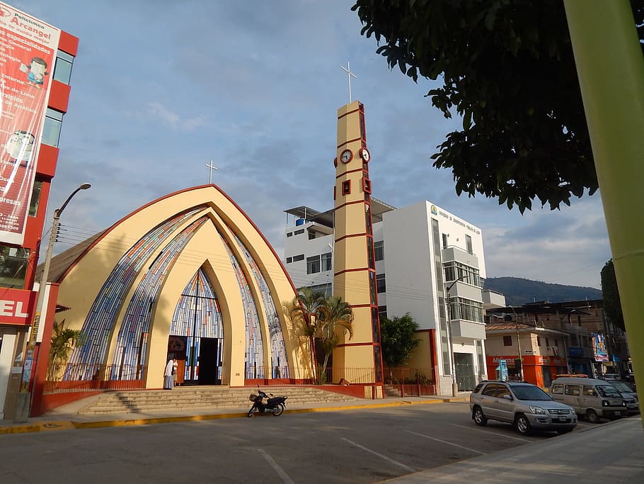 iglesia, jaén, cajamarca, perú, monumental, architecture, built structure, building exterior, transportation, mode of transportation