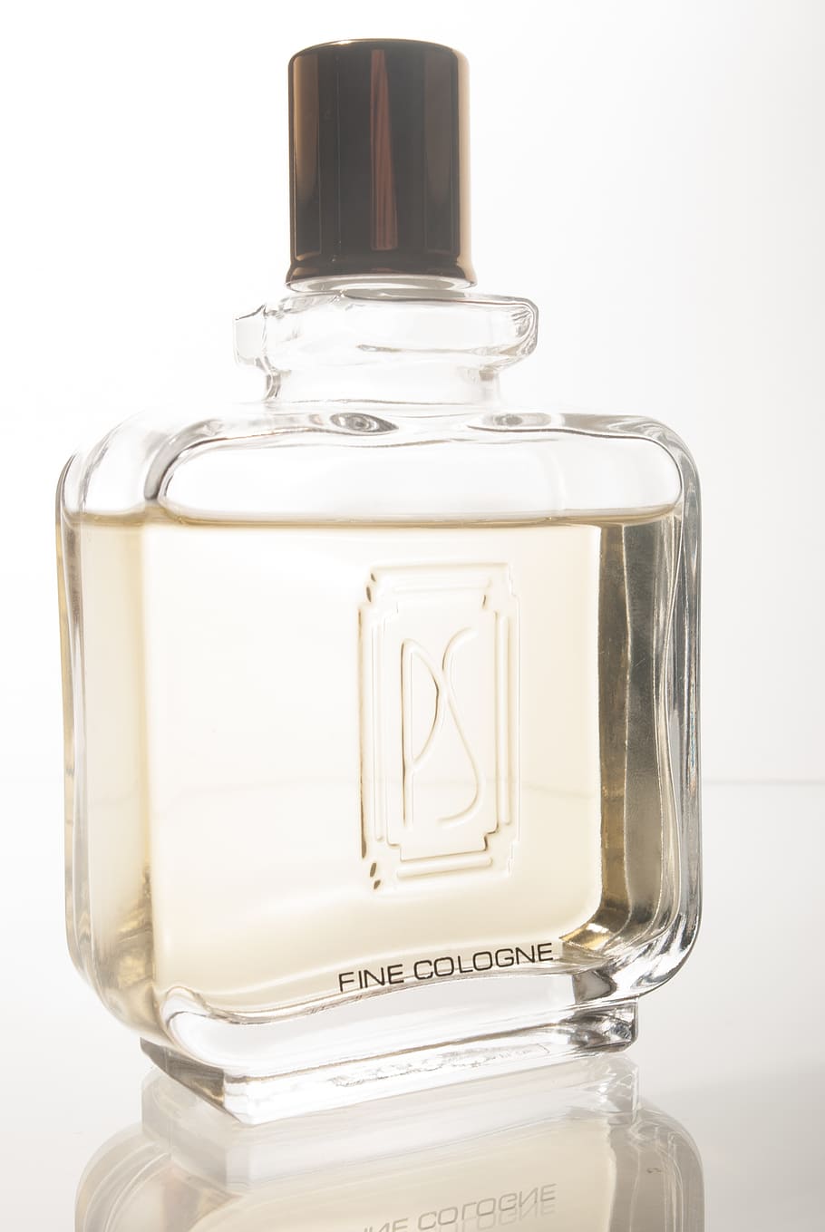 fine, cologne fragrance bottle, beige, surface, perfume, smells, con, fragrance, scent, perfume bottle