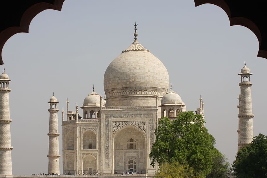 ホワイトモスク, インド, タージ, マハル, 記念碑, 旅行, ドーム, 建物外観, 造られた構造, 建築