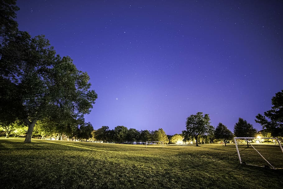 rennebohm park, Night sky, Madison, landscape, landscapes, night, park, public domain, sky, stars