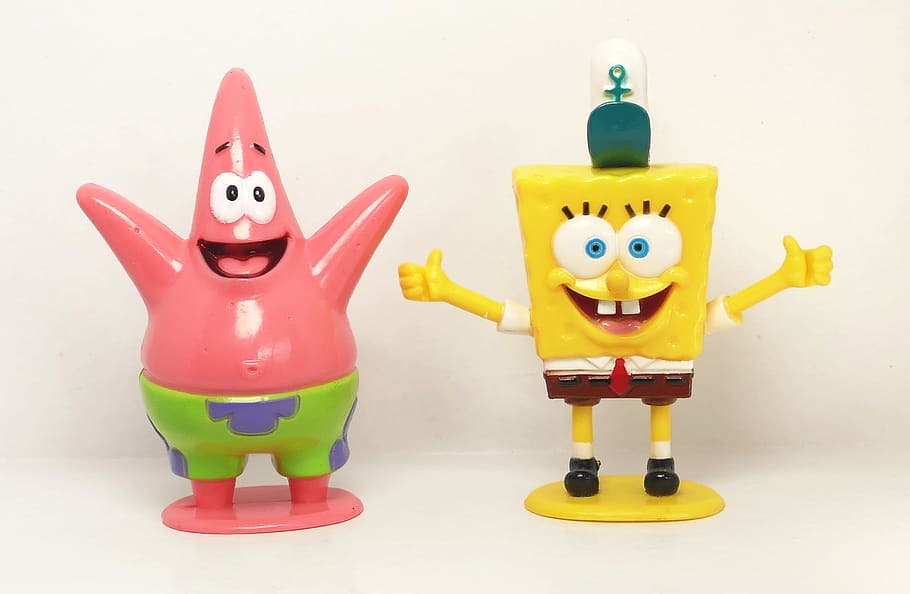 patrick starfish, spongebob squarepants, desenhos animados, tv, personagens, brinquedos, televisão, feliz, brincar, lazer