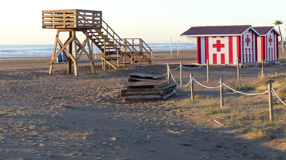 beach, cottage, houses, marine, nature, travel, sand, coast, ocean, architecture