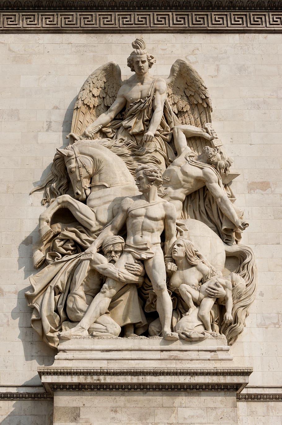 arc de triomphe, paris, relief, sculpture, monument, famous, triumph, neoclassical, attraction, building