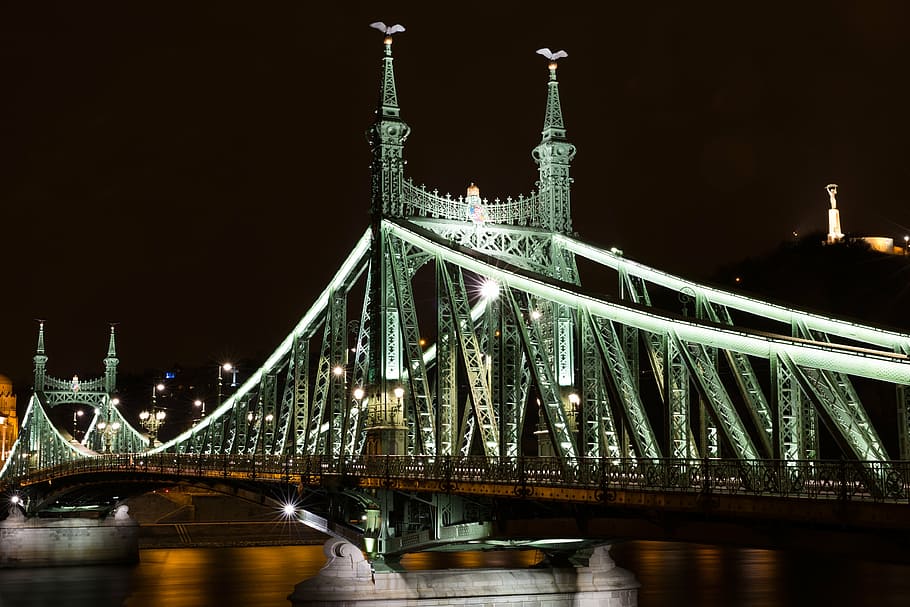 budapest, jembatan liberty, jembatan franz-joseph, szabadság híd, hungary, danube, jembatan danube, jalan, sungai, kemegahan
