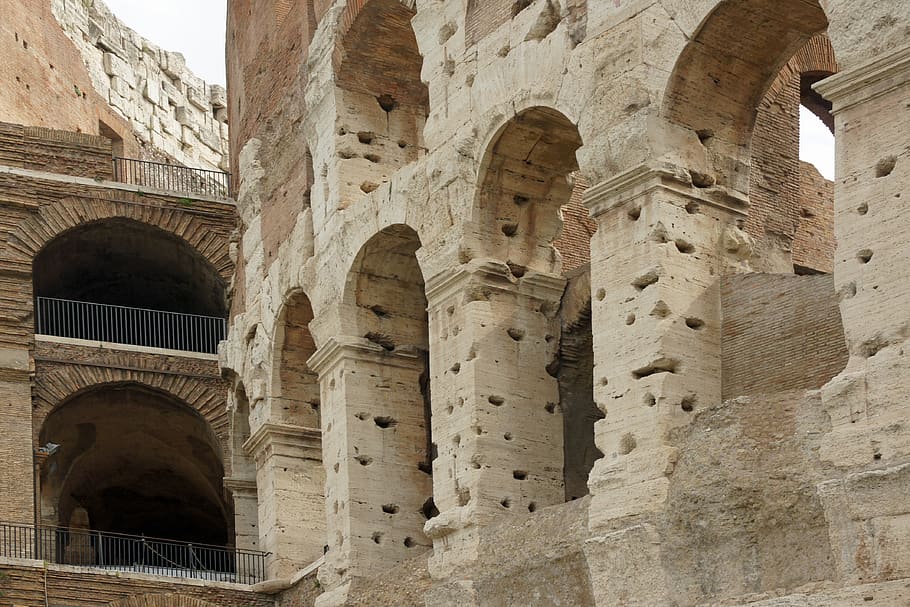Roma, Italia, coliseo, antigüedad, monumento, edificio, ruina, historia, el pasado, arquitectura